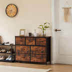 Dresser Wooden Top with Storage for Living Room Bedroom