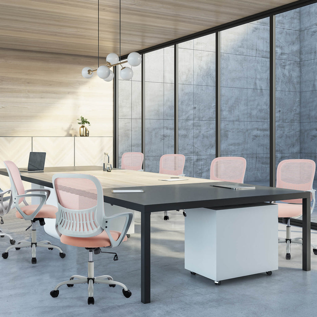 Office Chair with Lumbar Support and Armrests