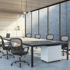 Office Chair with Lumbar Support and Armrests