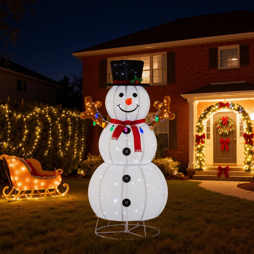 Lighted Snowman Outdoor Christmas Decoration