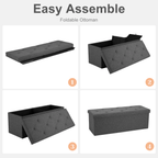 Bed Footstool storage ottoman for Bedroom and Entry Door