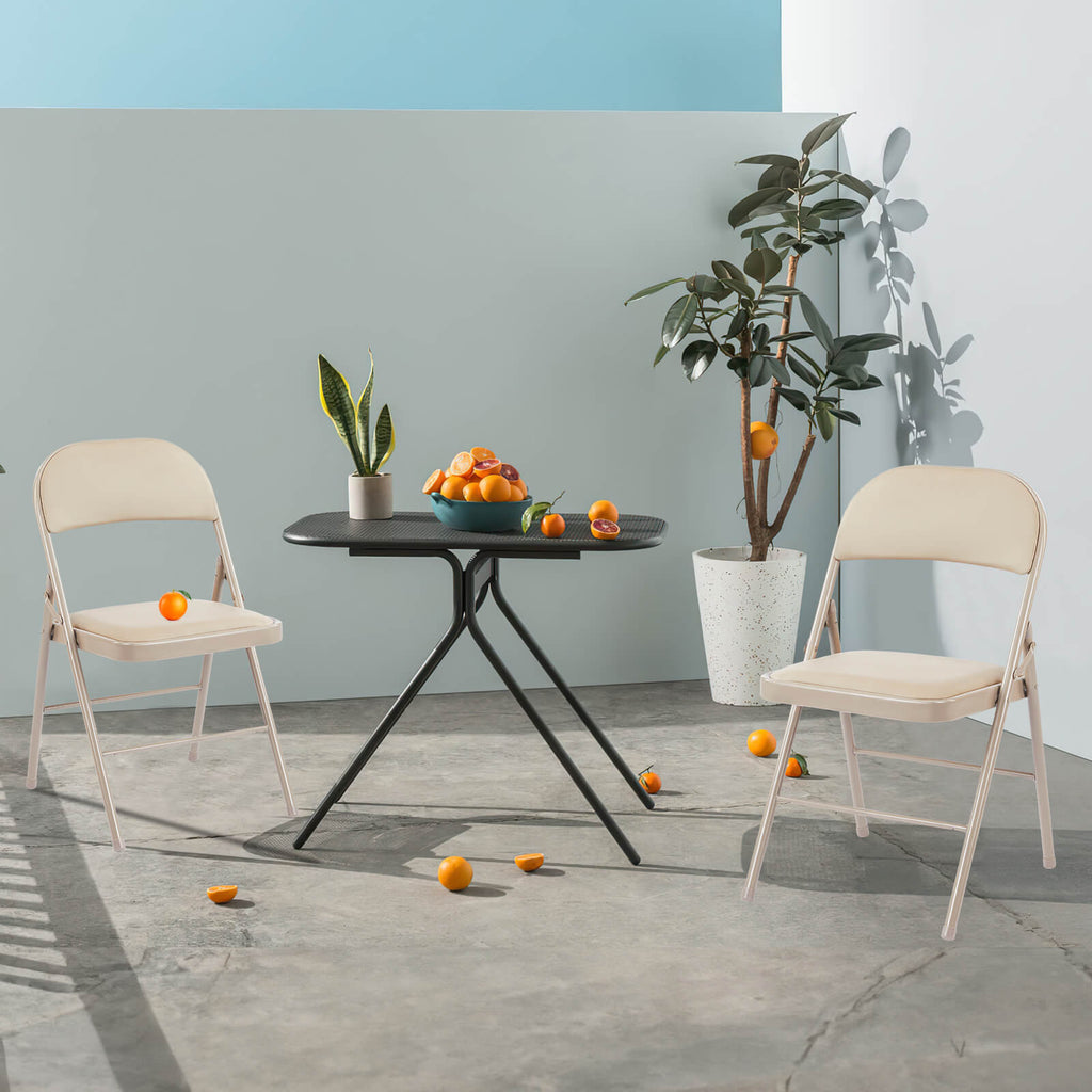 Leather Folding Chair for Events and Home Use