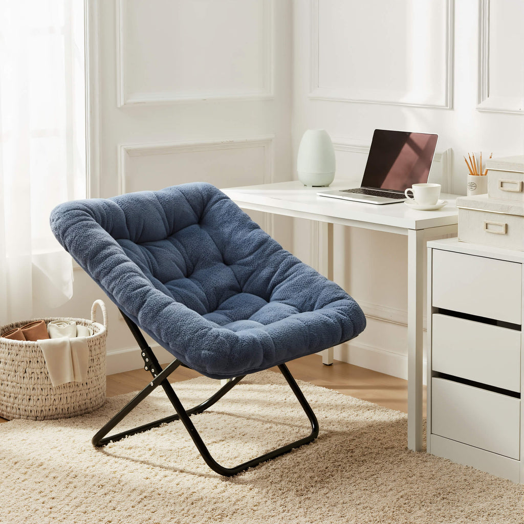 Foldable Saucer Moon Chair for Living Room