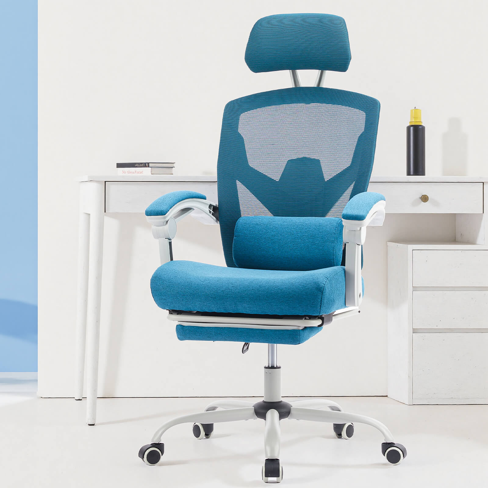 Office Chair with Lumbar Extendable Pedal