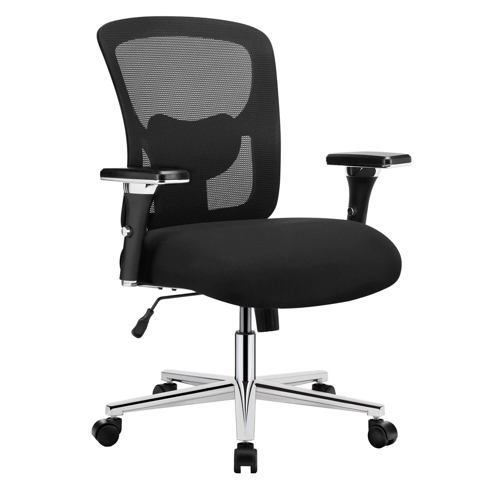 Office Chair with Adjustable Lumbar Support Oversized Cushion