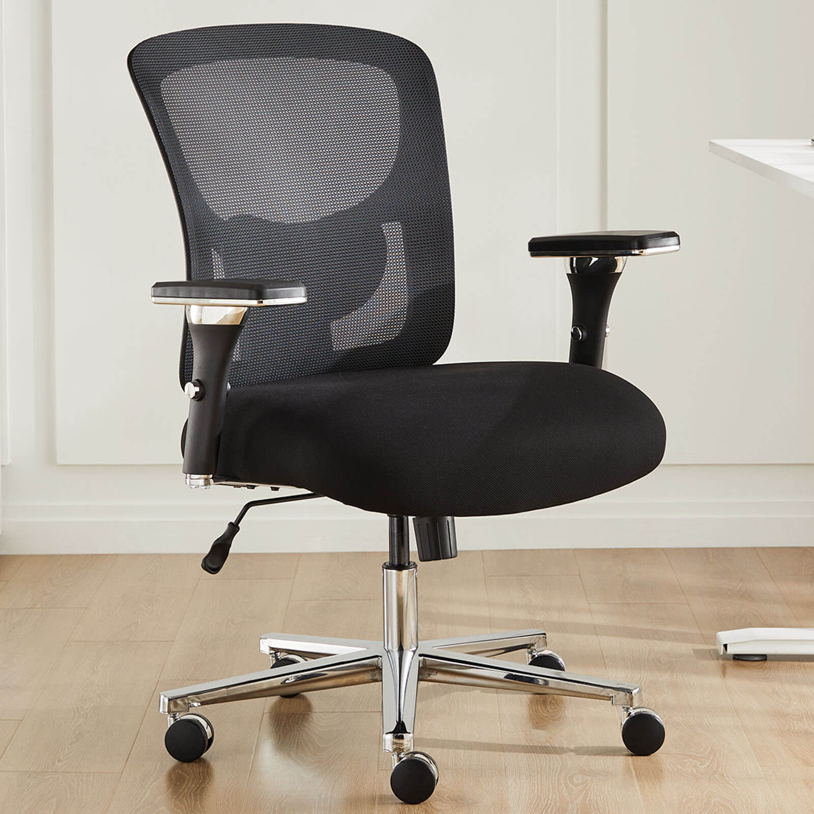 Office Chair with Adjustable Lumbar Support Oversized Cushion