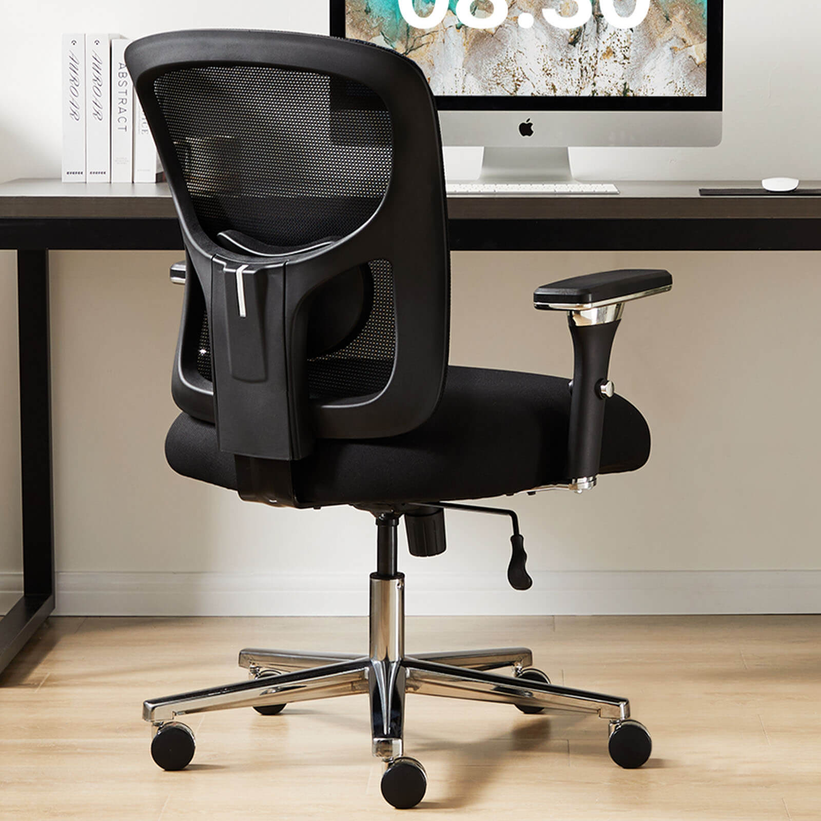 Office Chair with Adjustable Lumbar Support Oversized Cushion