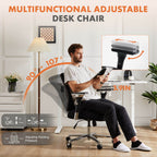 Office Chair with Adjustable Lumbar Support Oversized Cushion