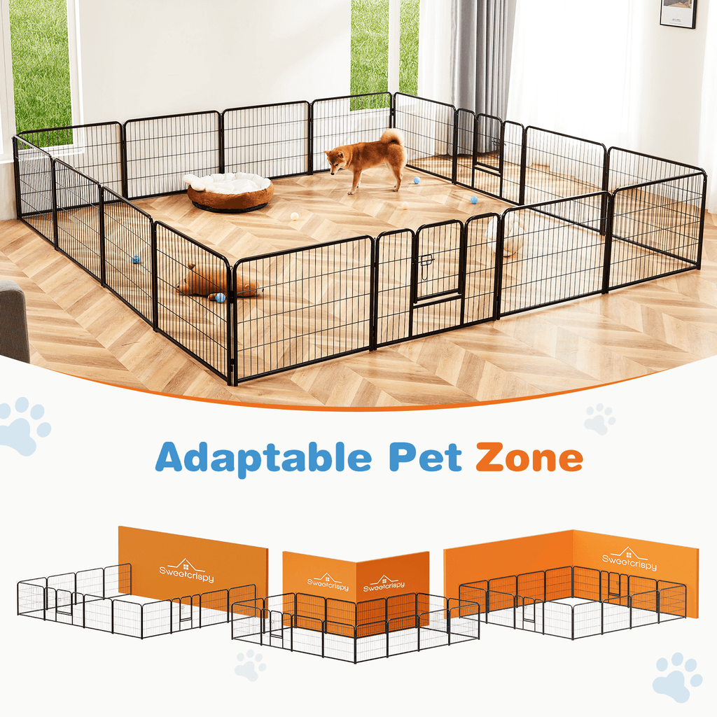 Dog Fence Collapsible for Garden Patio