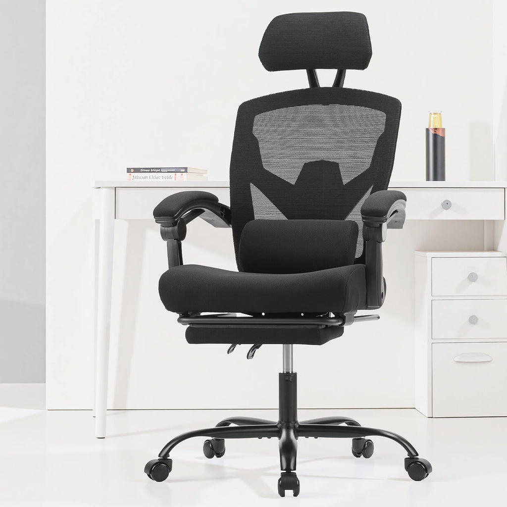Office Chair with Lumbar Extendable Pedal