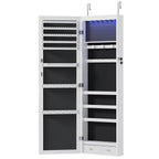 Jewellery Cabinet Hangable with Mirror for Bedroom