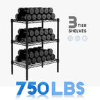 Shelf Metal Heavy Duty Construction For Kitchen Pantry