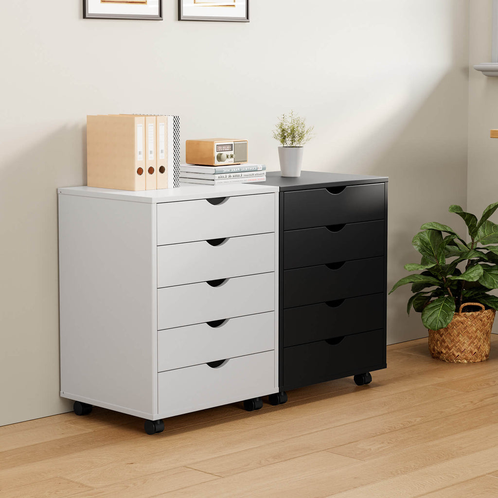 5 Drawer Chest of Drawers for Living Room Office