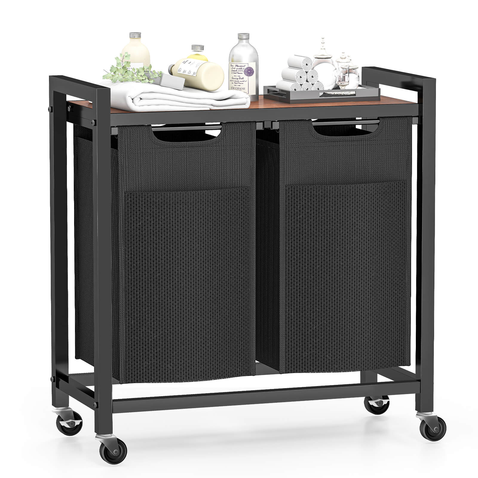 Iron Frame Laundry Room Dirty Clothes Basket