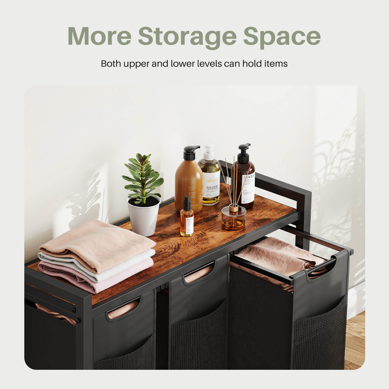 Iron Frame Laundry Room Dirty Clothes Basket