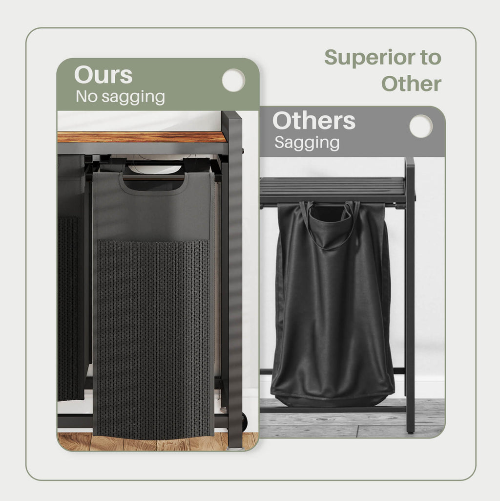 Iron Frame Laundry Room Dirty Clothes Basket