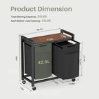 Iron Frame Laundry Room Dirty Clothes Basket