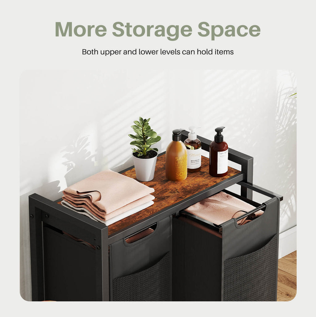 Iron Frame Laundry Room Dirty Clothes Basket