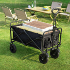 Foldable Wagon with All Terrain Wheels for Outdoor Camping