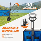 Foldable Wagon with All Terrain Wheels for Outdoor Camping