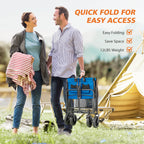 Foldable Wagon with All Terrain Wheels for Outdoor Camping
