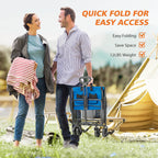 Foldable Wagon with All Terrain Wheels for Outdoor Camping