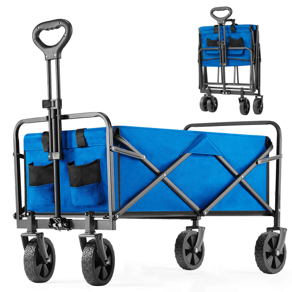 Foldable Wagon with All Terrain Wheels for Outdoor Camping