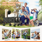 Foldable Wagon with All Terrain Wheels for Outdoor Camping