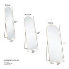 Floor Mirror with Slim Metal Frame for Bedroom