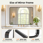 Bathroom Vanity Mirror, Rust Resistant, Non-Warping