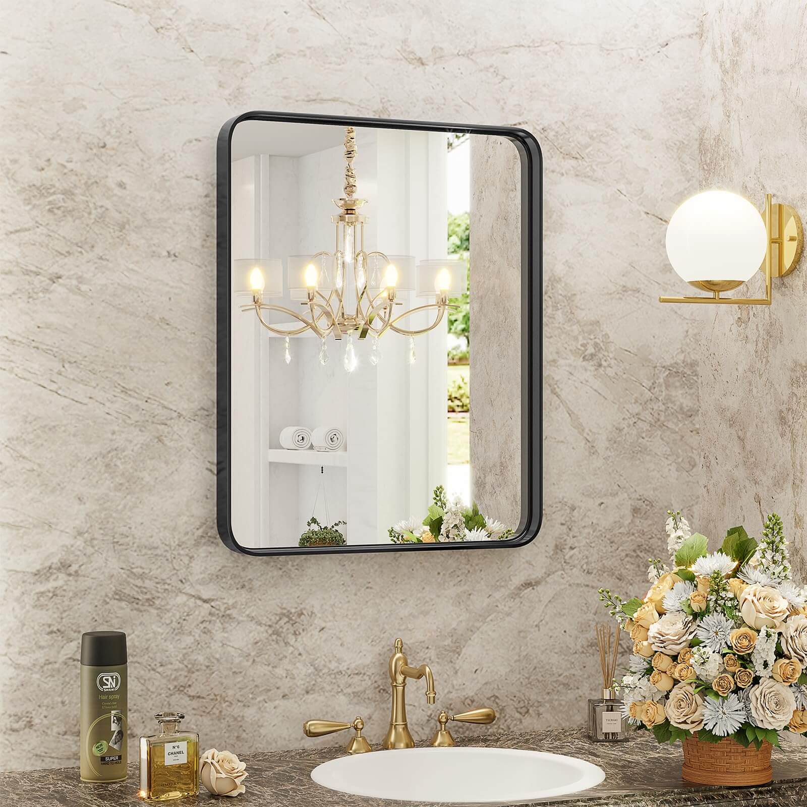 Bathroom Vanity Mirror, Rust Resistant, Non-Warping