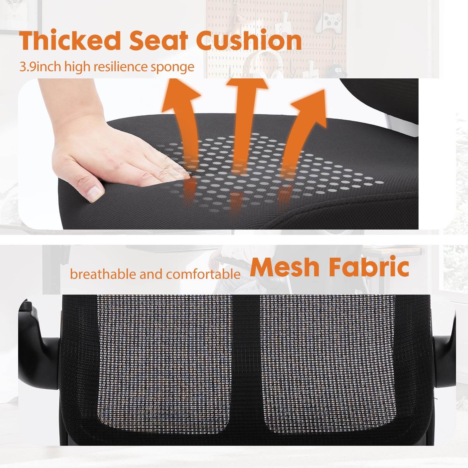 Computer Chair Mesh Back for Home Office