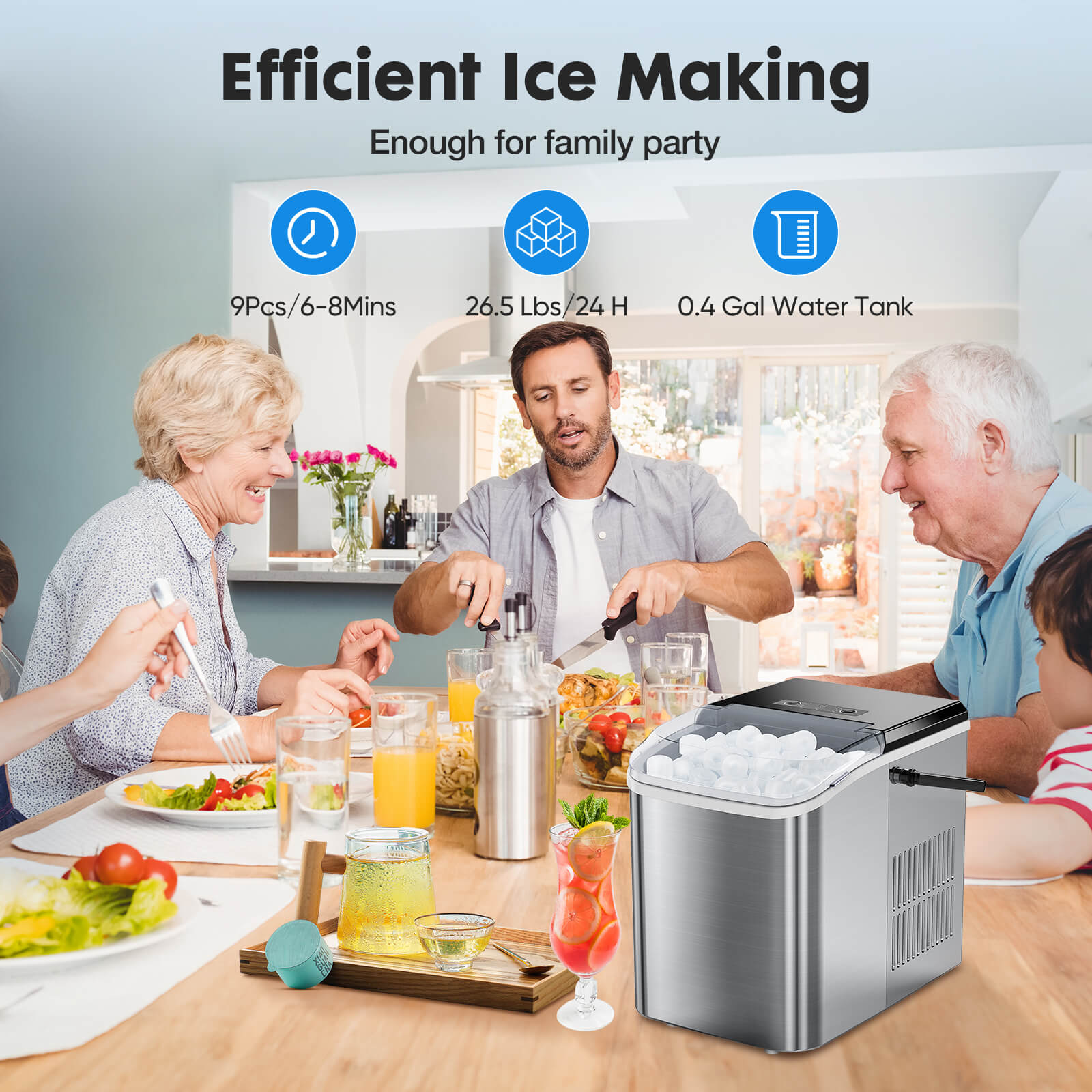 Portable Ice Maker for the Kitchen