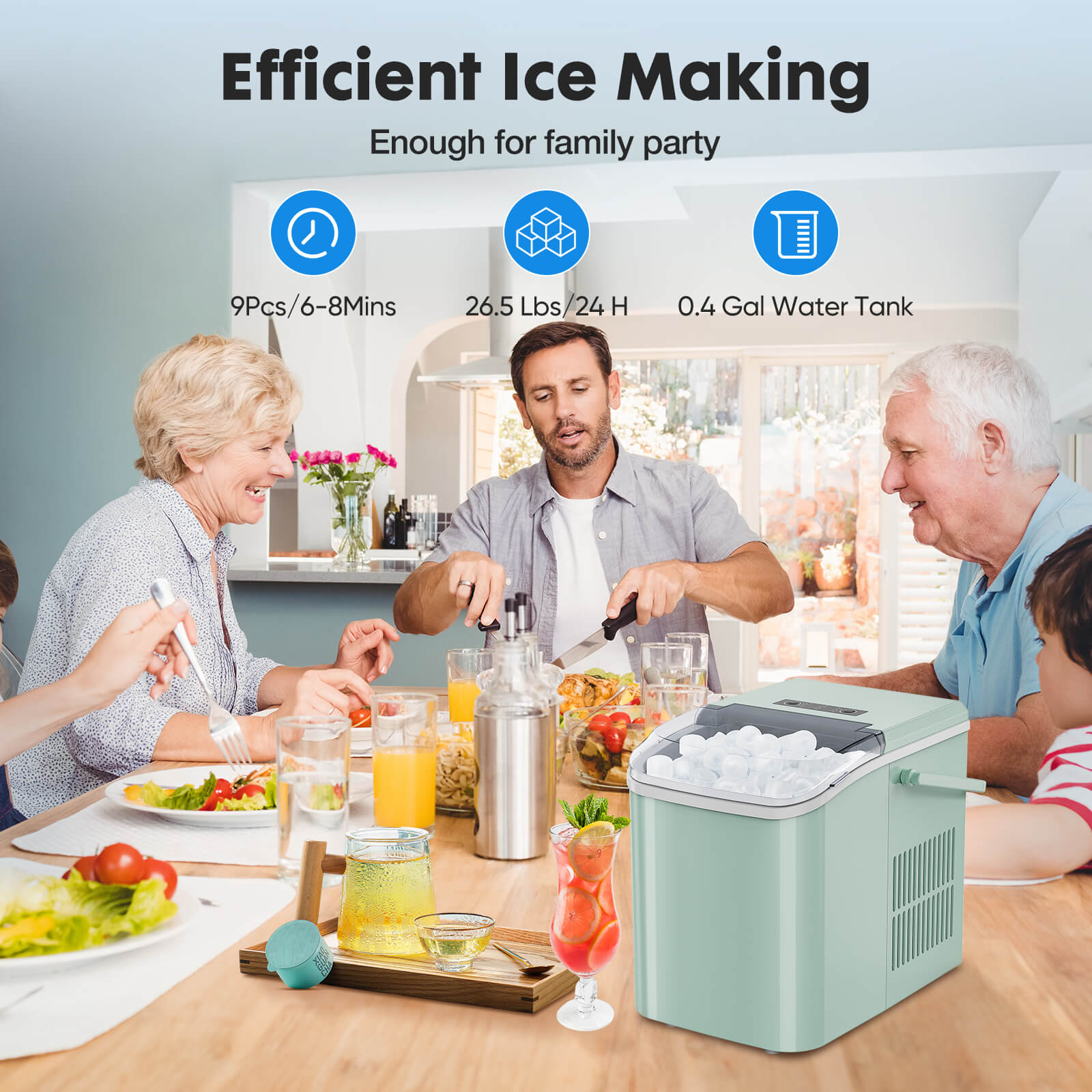Portable Ice Maker for the Kitchen