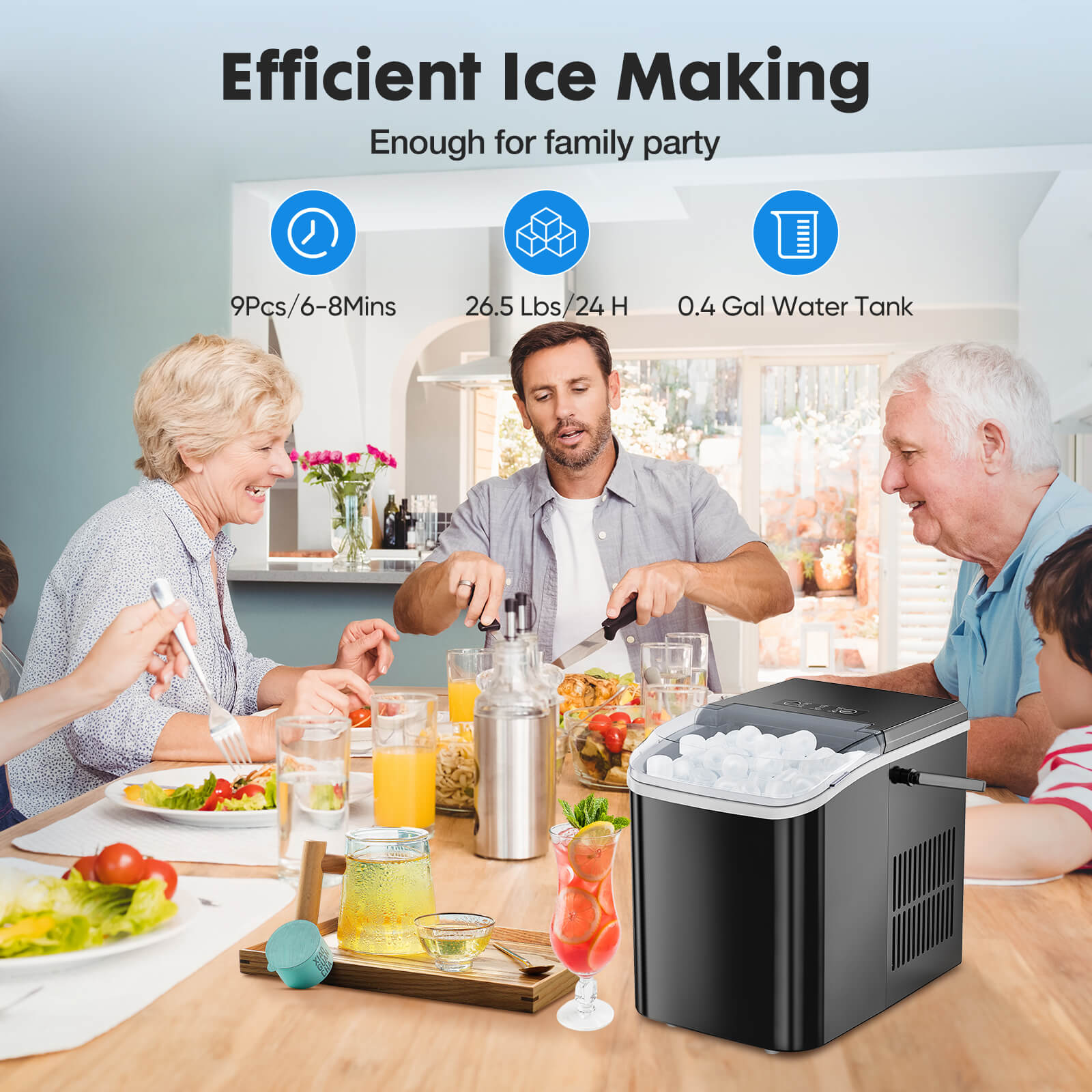 Portable Ice Maker for the Kitchen