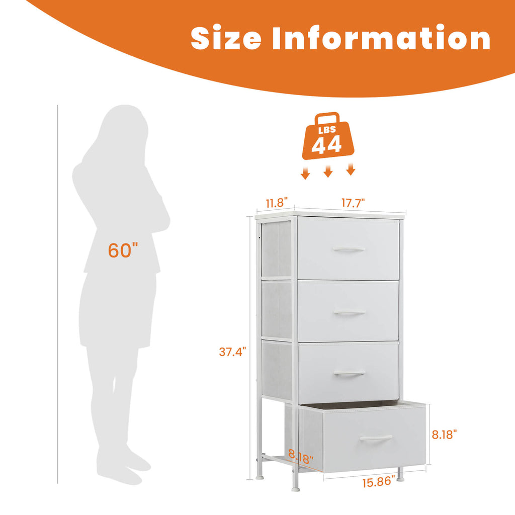 Chest of Drawers Space Saving for Bedroom