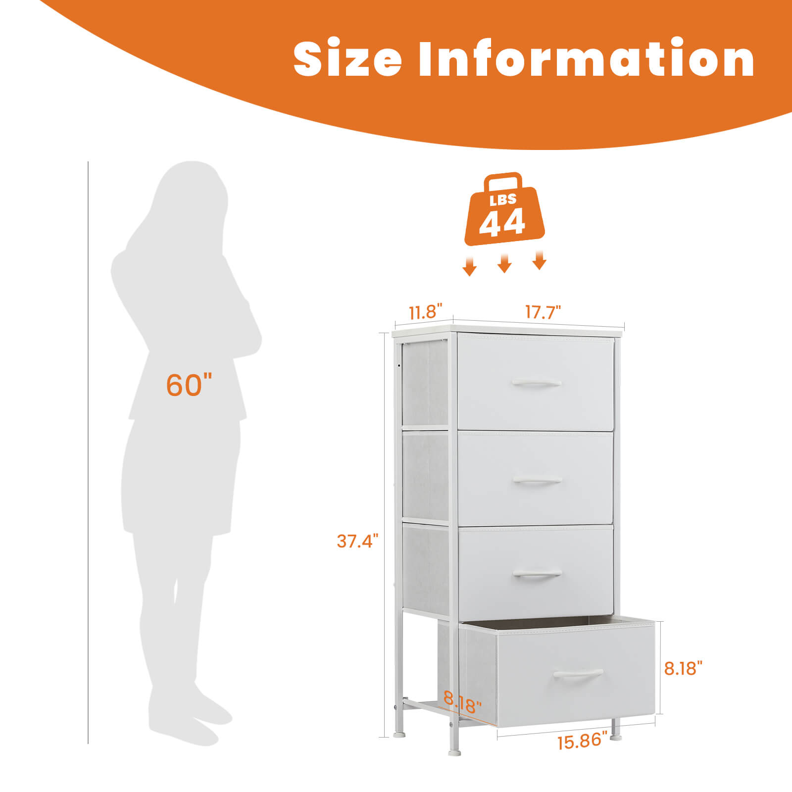 Chest of Drawers Space Saving for Bedroom