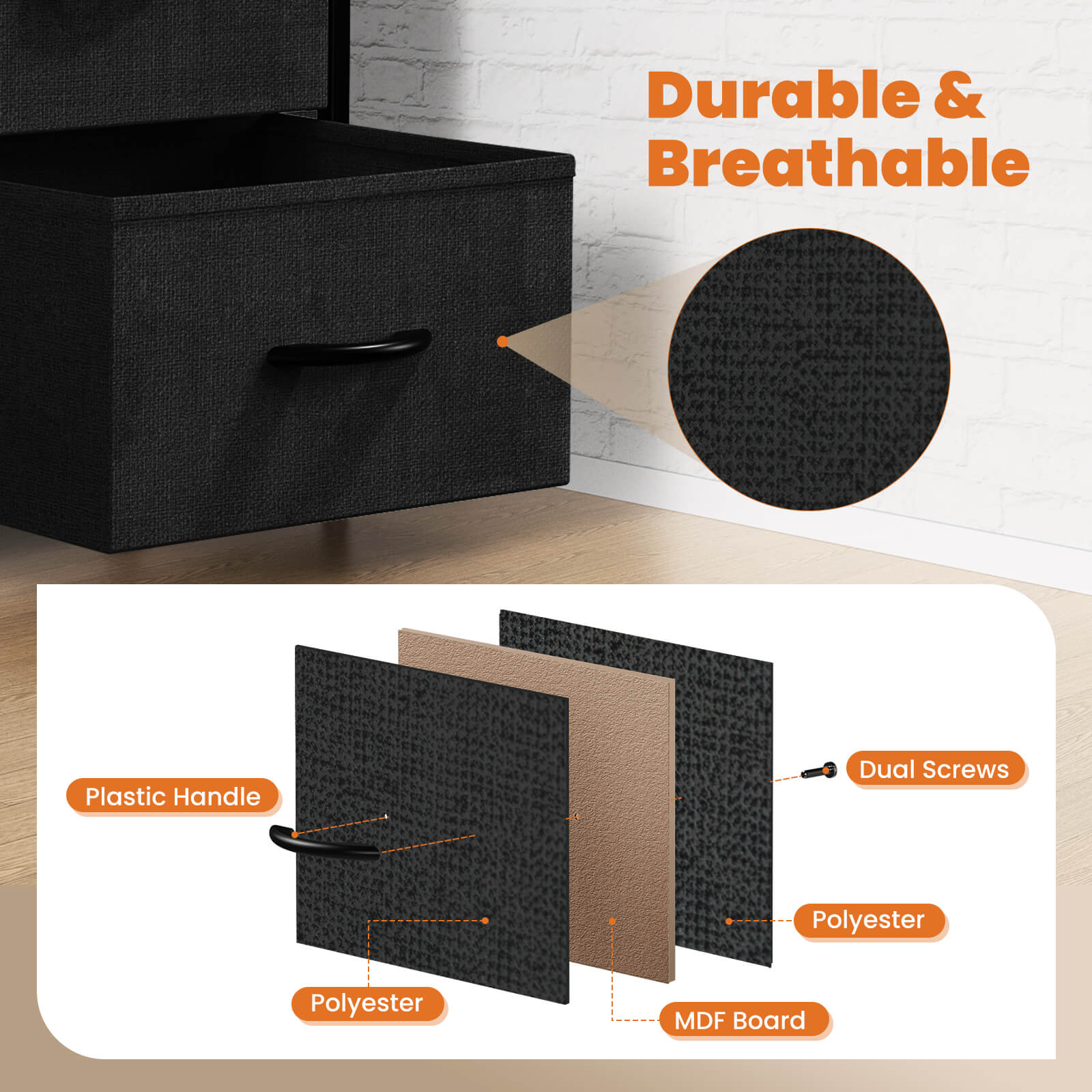 Chest of Drawers Space Saving for Bedroom