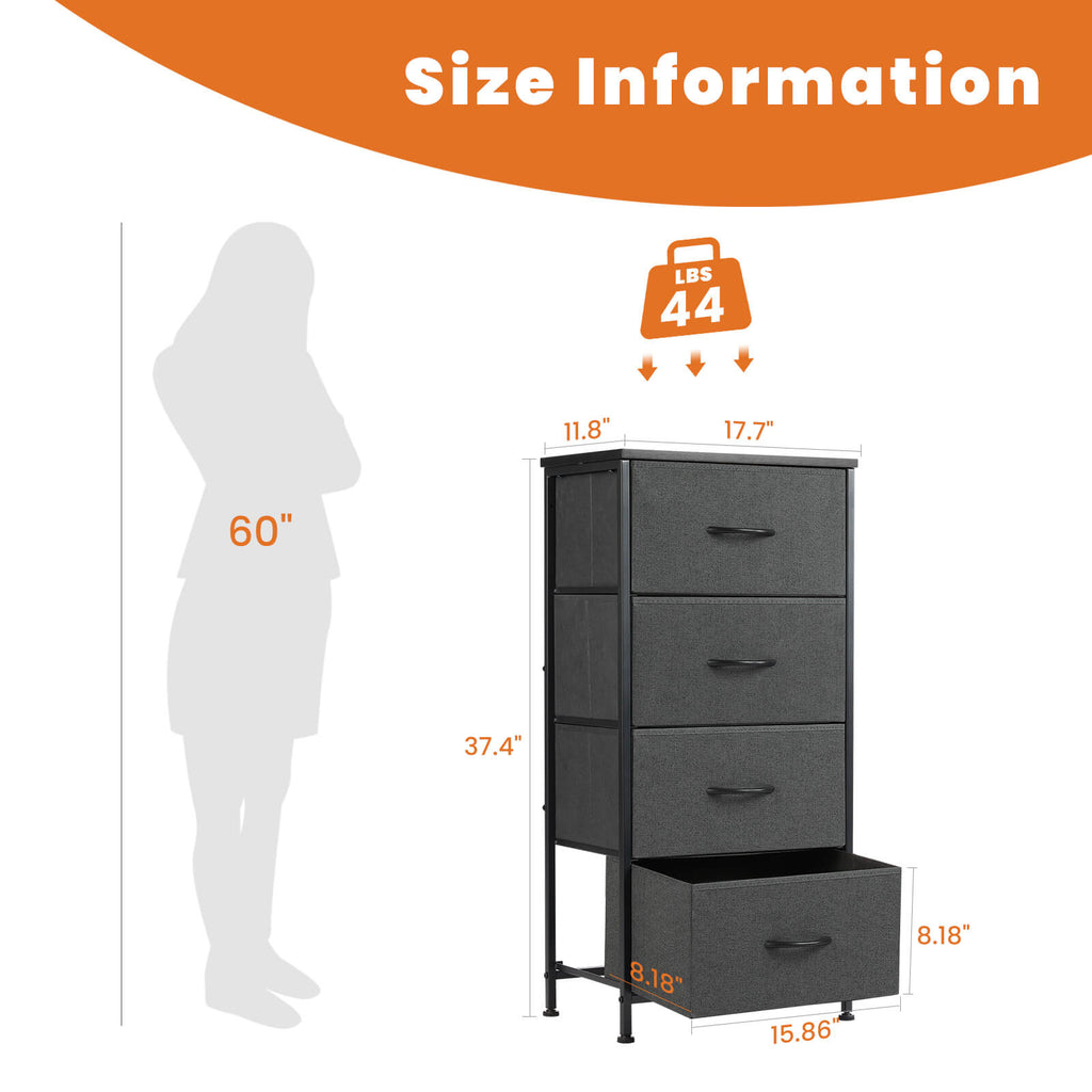 Chest of Drawers Space Saving for Bedroom