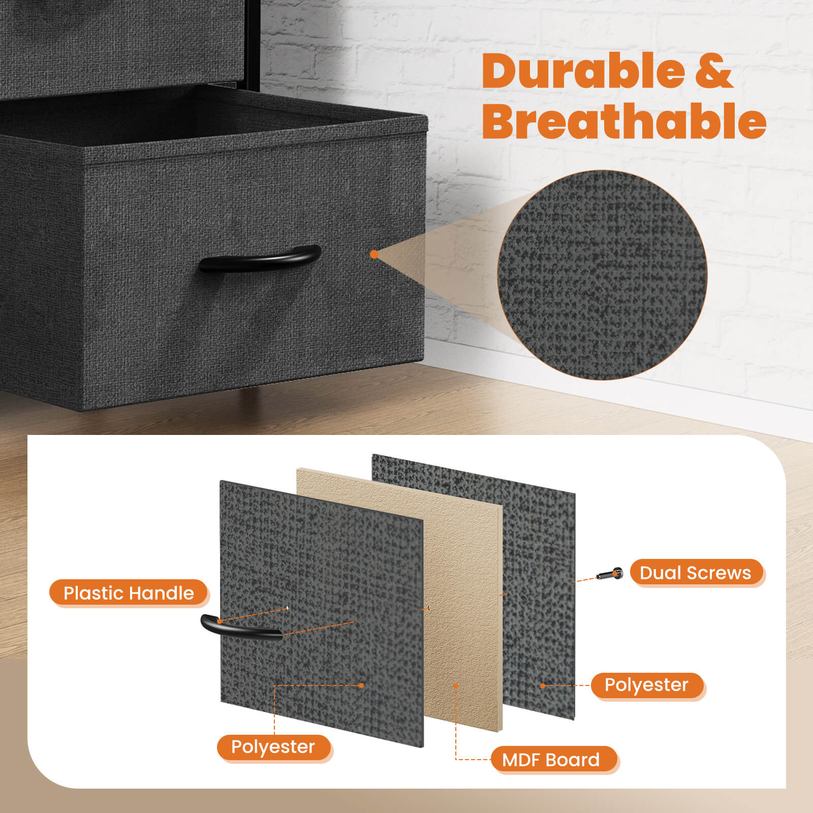 Chest of Drawers Space Saving for Bedroom