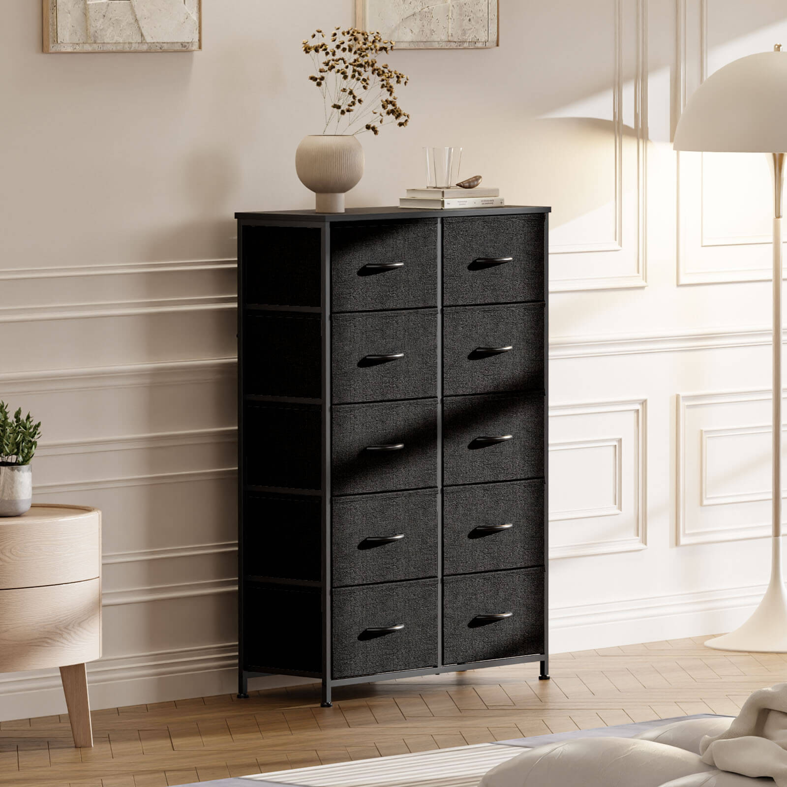 Tall Dresser with 10 Drawers for Bedroom
