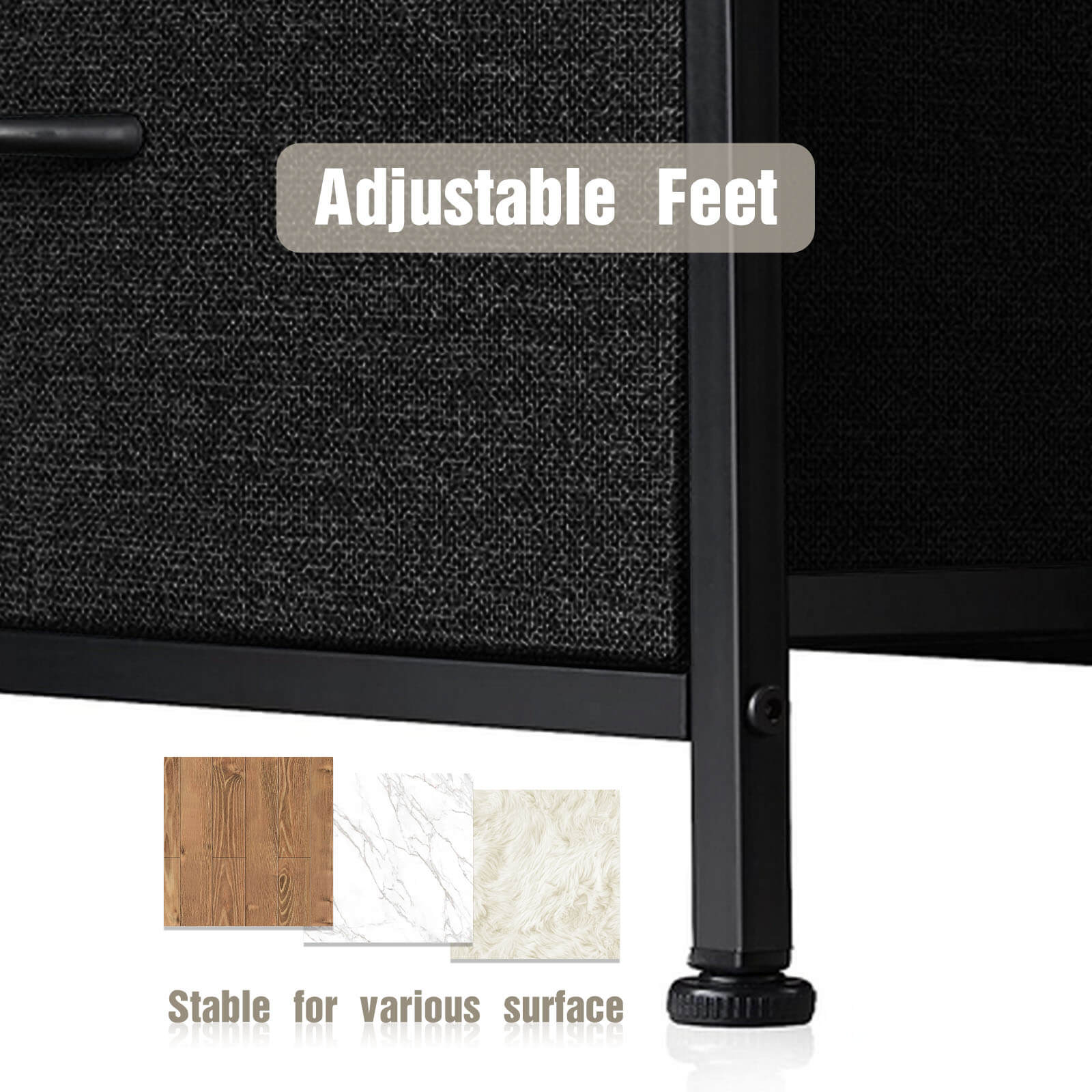 Tall Dresser with 10 Drawers for Bedroom