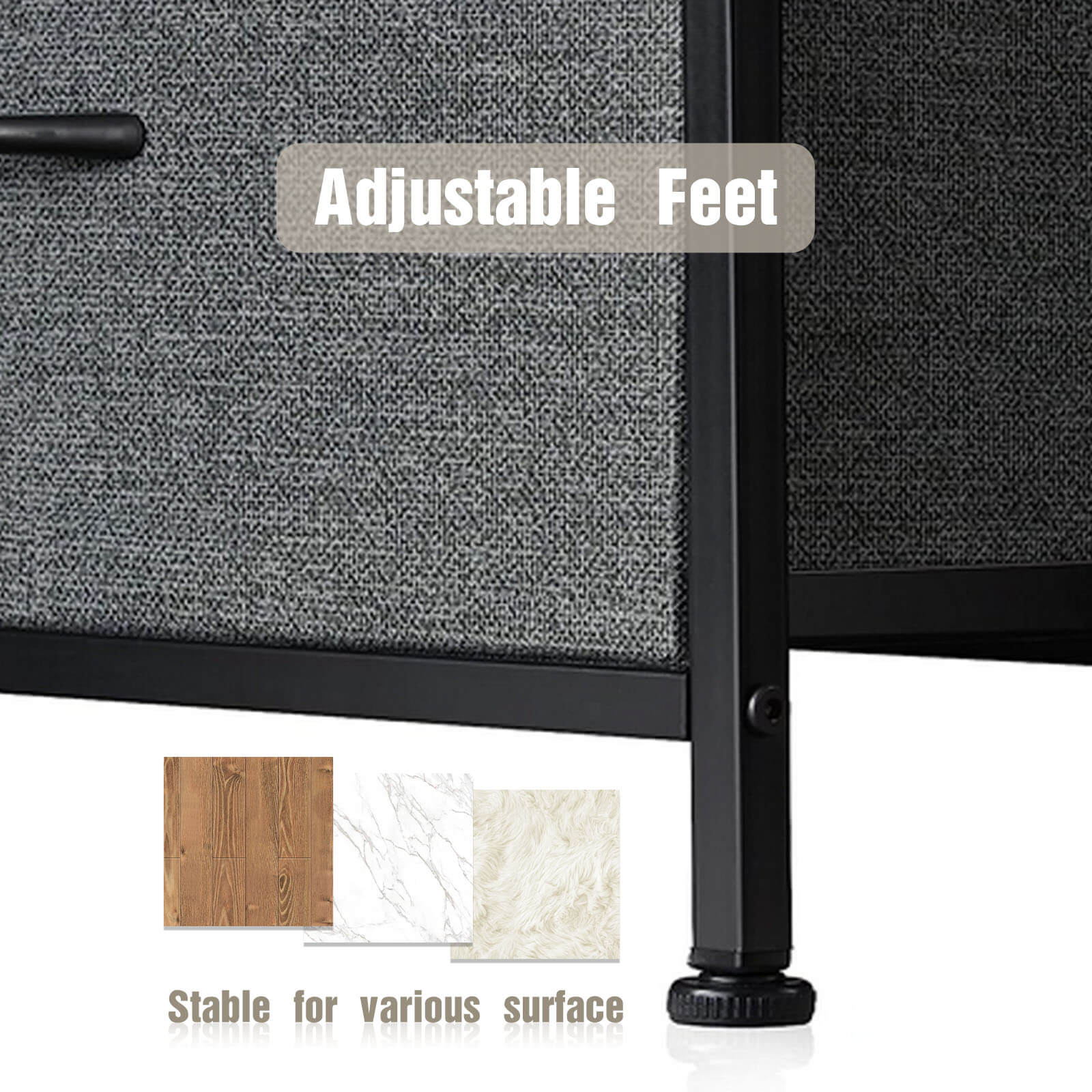 Tall Dresser with 10 Drawers for Bedroom