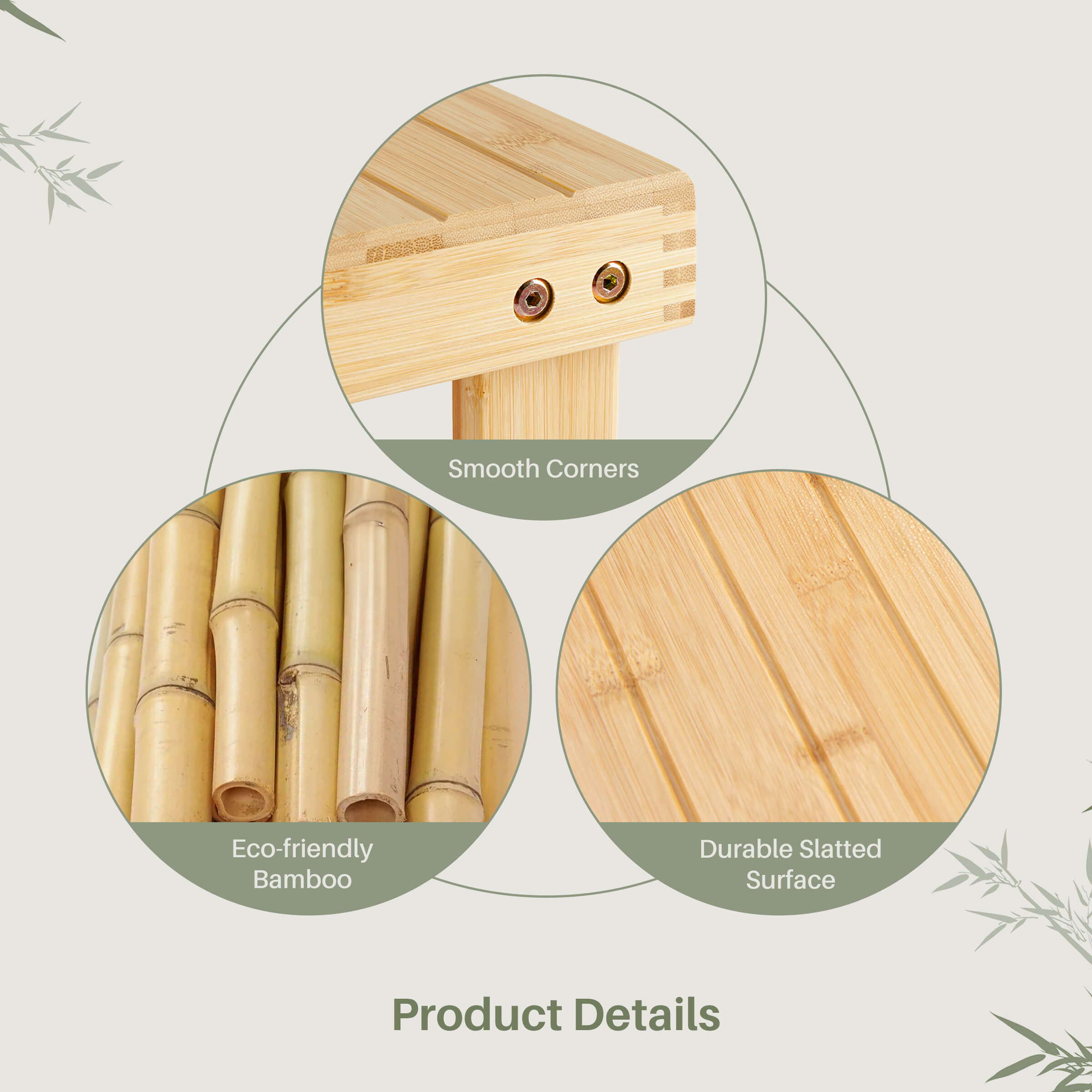 2-in-1 Bamboo Shoe Bench for Entryway