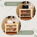 2-in-1 Bamboo Shoe Bench for Entryway