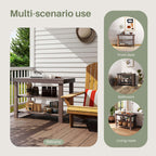 2-in-1 Bamboo Shoe Bench for Entryway