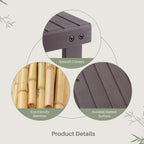 2-in-1 Bamboo Shoe Bench for Entryway