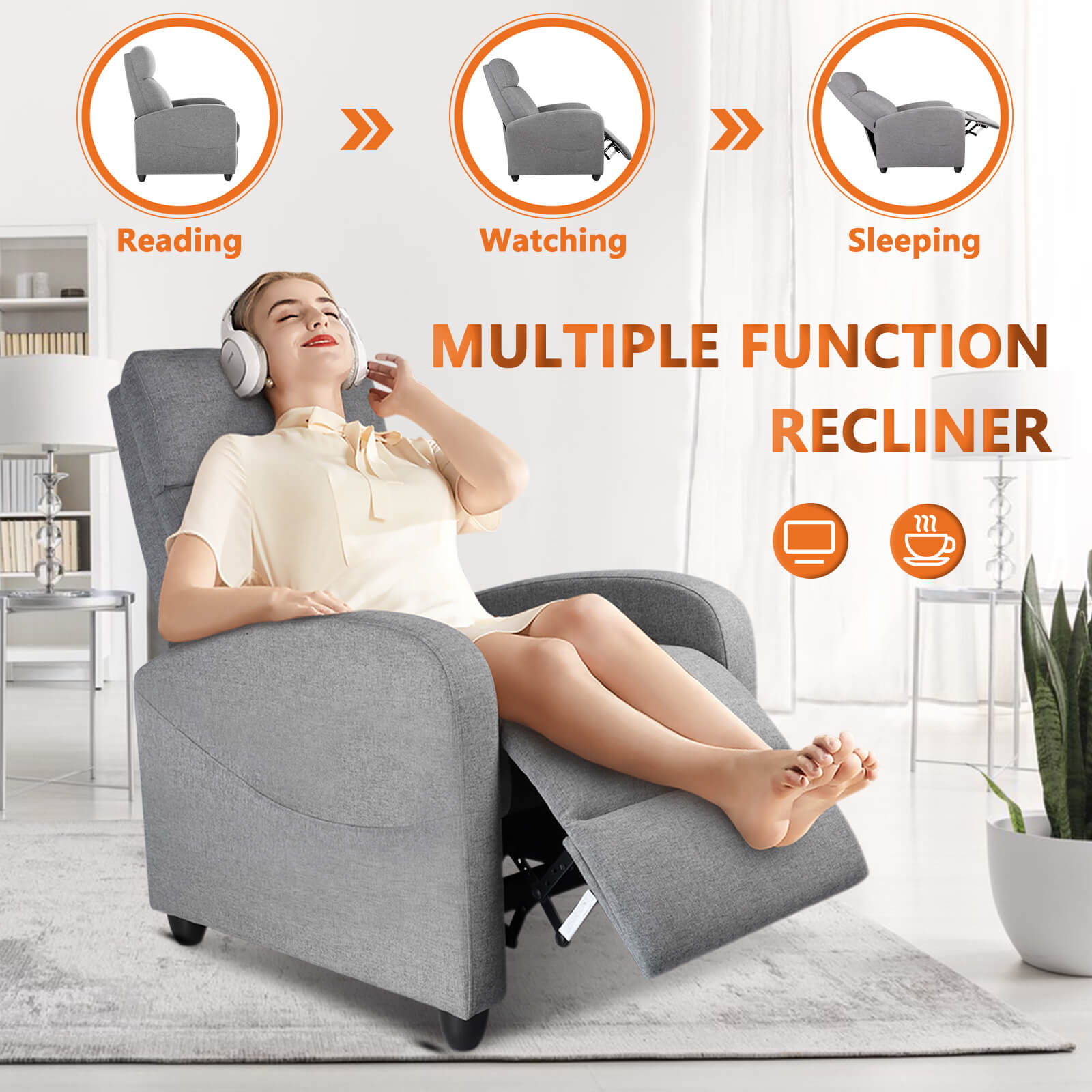 Manual Recliner Massage for Living Room