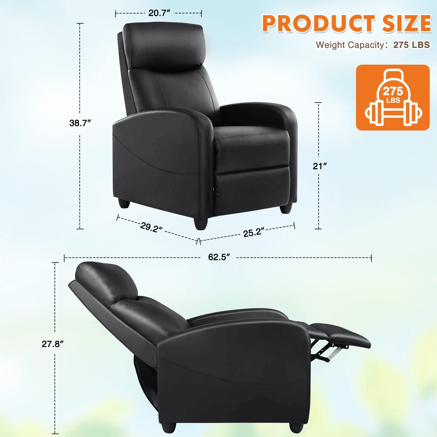 Manual Recliner Massage for Living Room