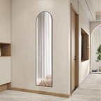 Floor Mirror with Slim Metal Frame for Bedroom